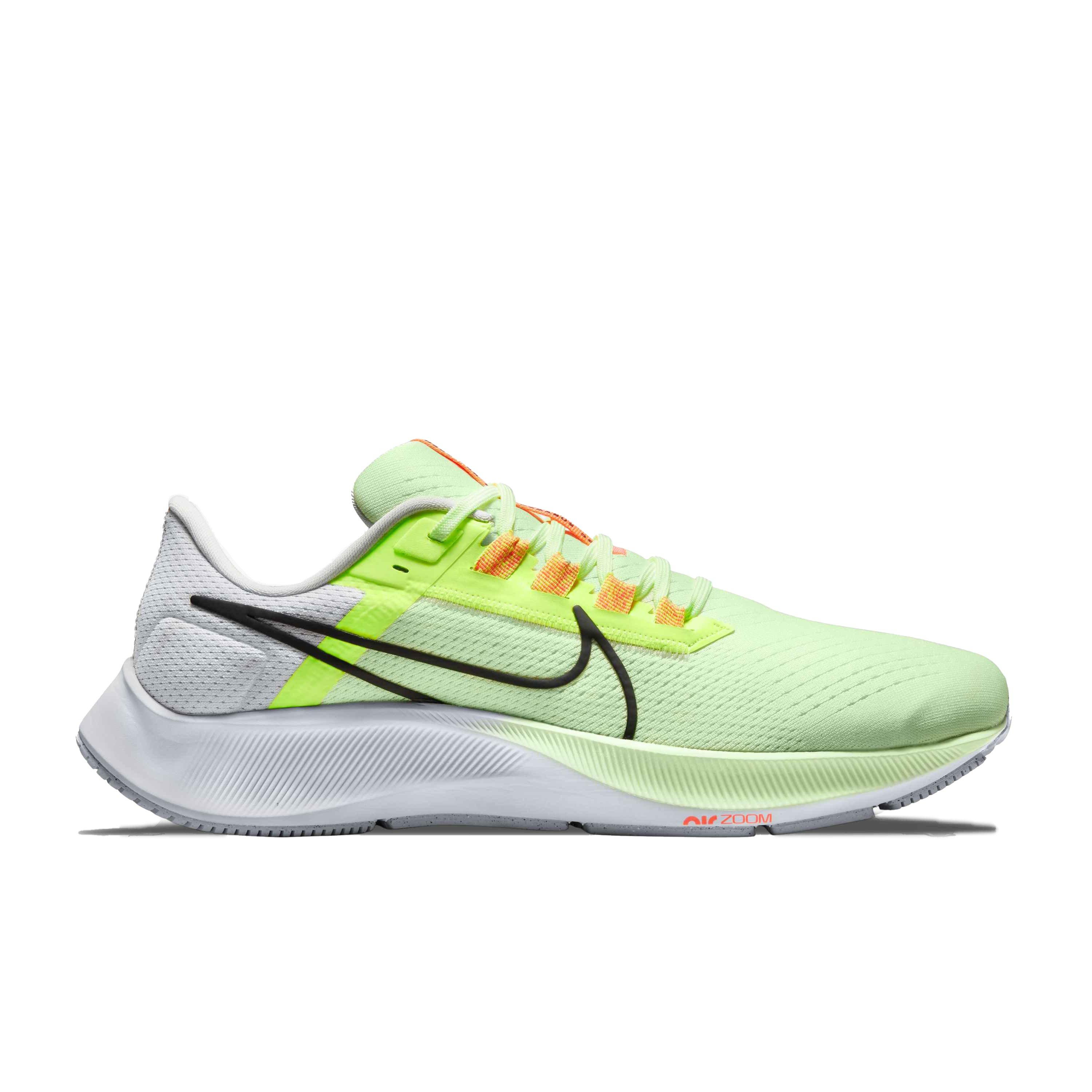 ナイキ メンズ ランニングシューズ Nike Air Zoom Pegasus 38 - Barely Volt/Black/Volt Nike Air Zoom Pegasus 38 Men's Flexible Running Shoe - Green